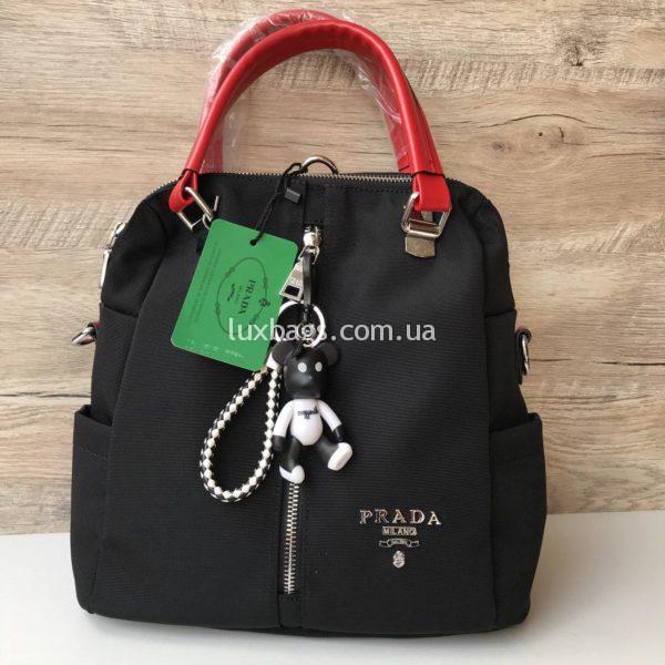 Женская сумка рюкзак Prada Прада черный