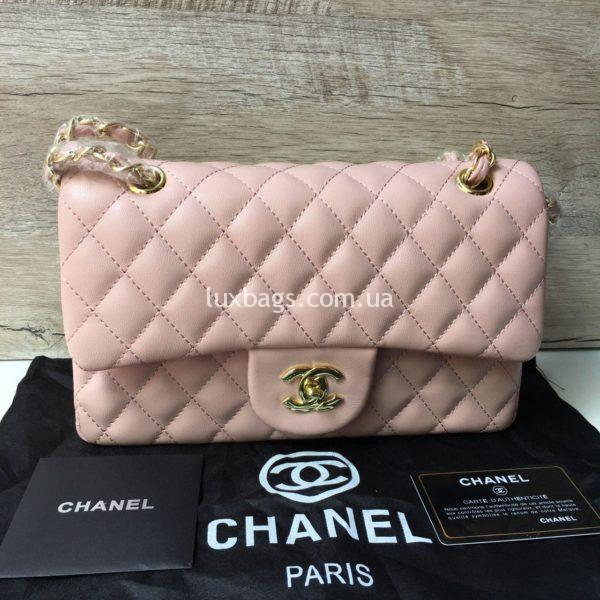 Женская сумка Chanel 2.55 Шанель розовая