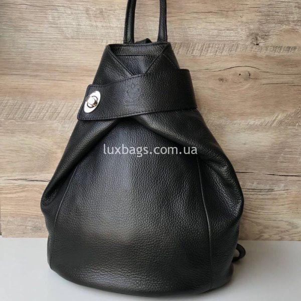 черный итальянский рюкзак женский